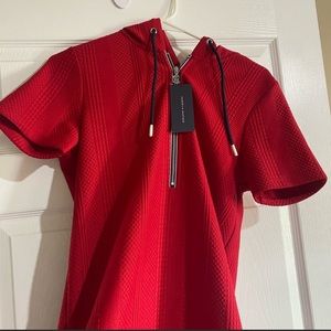 NWT Tommy Hilfiger Hooded Red Dress